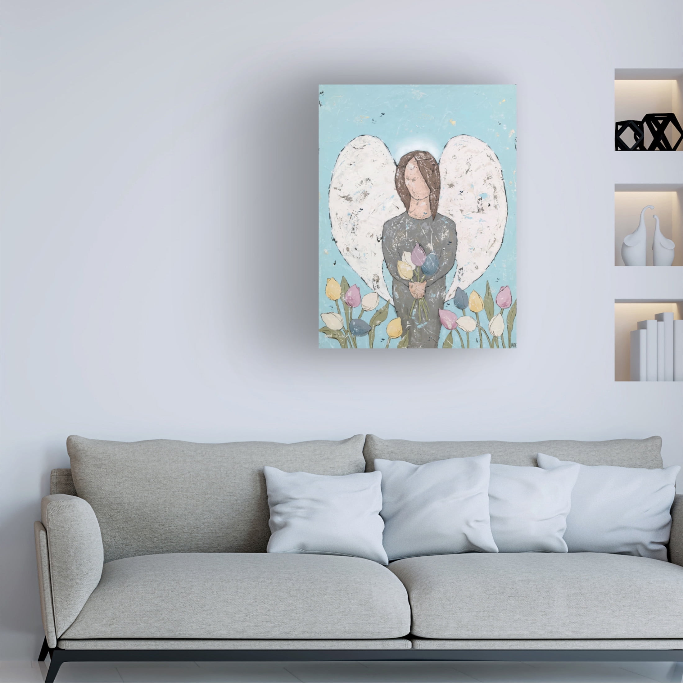 Trademark Fine Art Jade Reynolds  Garden Angel II Canvas Wall Art