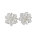 thumbnail image 3 of Blanco Camelia Pendientes para Mujeres Retro Francés Lindo Dulce Pendientes de Verano Pendientes de avanzada, 3 of 7