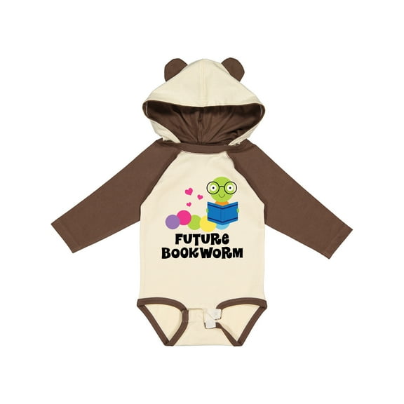 Inktastic Future Bookworm Boys or Girls Long Sleeve Baby Bodysuit