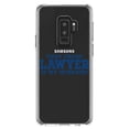thumbnail image 1 of DistinctInk Clear Shockproof Hybrid Case for Samsung Galaxy S9+ PLUS (6.2" Screen) - TPU Bumper Acrylic Back Tempered Glass Screen Protector - That Great Lawyer is My Husband, 1 of 5