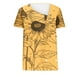 thumbnail image 3 of Top de Verano Mujeres Cuello en V Casual Top de Manga Corta, Ligera Primavera Y Blusa de Verano para las Mujeres, 3 of 5