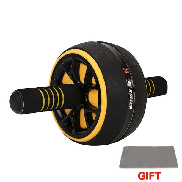 Rodillo Abdominal portátil para Fitness, rueda con estera para ejercicio de brazo, cintura, pierna, equipo de gimnasio, ejercitador Abdominal deportivo en casa Fivean unisex