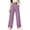 Watermelon Red, variant on Wenini Women's High Waist Colorful Plaid Print Casual Pants Fashion Wide Leg Trousers