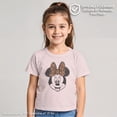 thumbnail image 2 of Toddler's Mickey & Friends Distressed Minnie Mouse With Cheetah Print Bow Graphic Tee Light Pink 3T, 2 of 8