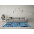 thumbnail image 3 of Ahgly Company Indoor Rectangle Persian Light Blue Bohemian Area Rugs, 2' x 3', 3 of 4