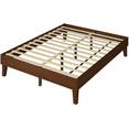 thumbnail image 6 of Renwick Queen Size 12-inch Platform Bed Frame with Wood Slat Support for Adults, Smoked Walnut, 6 of 8
