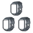 thumbnail image 2 of Maytalsory Silicone Wristband Strap For 2 3 Runner 2 3 Spark 3 GPS Watch grey 3Set, 2 of 6