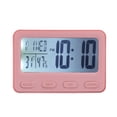 thumbnail image 1 of MINISO LCD Alarm Clock with Light, Pink, 10.5x3.2x7.2cm, 1 of 5