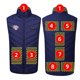 thumbnail image 1 of Usb Bloque de Carga, Cremallera Unisex Doble Control 9 Zona de Calefacción de Algodón Chaqueta, Caliente Chaqueta de Vestido para Hombre, 1 of 1