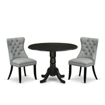East West Furniture 3 Piece Kitchen Table & Chairs Set