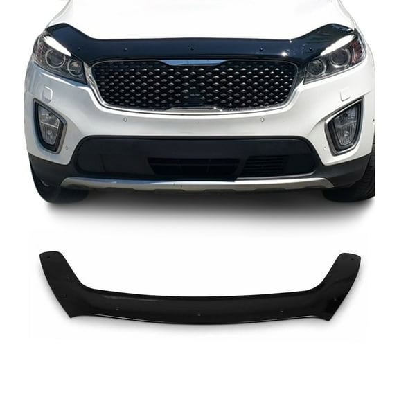 Front Bug Shield Hood Deflector Guard for Kia Sorento 2016-2018 Black Smoke