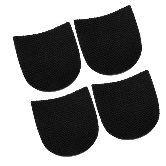 Raindrops 4Pcs Heel Protector for Shoes in Black with Shapes and Stability Enhancement