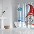 thumbnail image 2 of Winter Snowflake Gnomes Short Shower Curtains,Reusable Show Curtain with Hooks Basic Polyester Fabric Curtains for Thanksgiving Day Fall Party Home Decor, 2 of 5