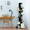 thumbnail image 2 of Costway 7-Tier Bookshelf Bookcase Plant Display Shelf Rack Storage Holder Wooden Black, 2 of 12