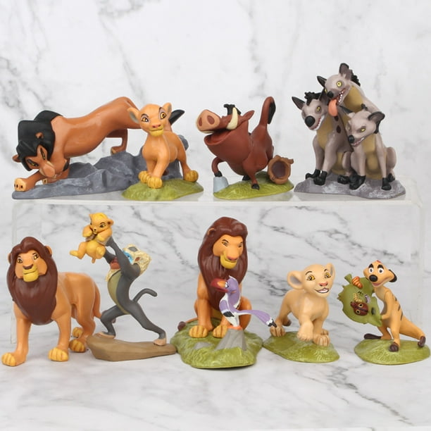 Pelicula de Disney El Rey Leon Simba Nala Timon figurita modelo juguetes Pvc dibujos animados juguete clasico pastel decoracion muneca regalo de cumpleanos Walmart en linea