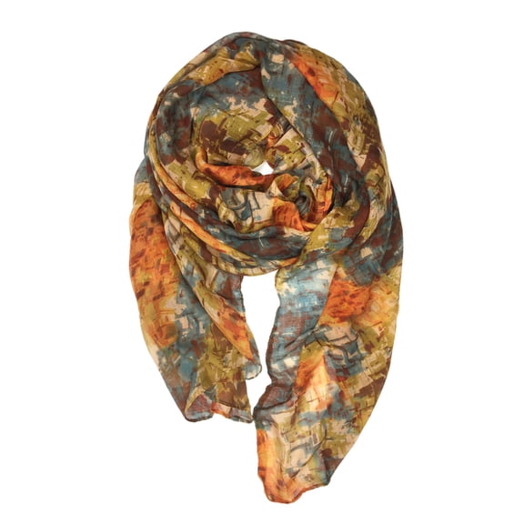 Ladies/Women's Lightweight Floral Print/Solid Color mixture Shawl Scarf For Spring Summer season