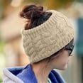 thumbnail image 2 of Fesfesfes Women Twisted Woolen Headband Fall and Winter Knitted Hat Ski Cap,,Second Piece Free Shipping, 2 of 4