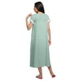 thumbnail image 4 of Moomaya WoMen's Printed Short Sleeve Nightdress For Ladies V-Neck Nightwear, 4 of 5