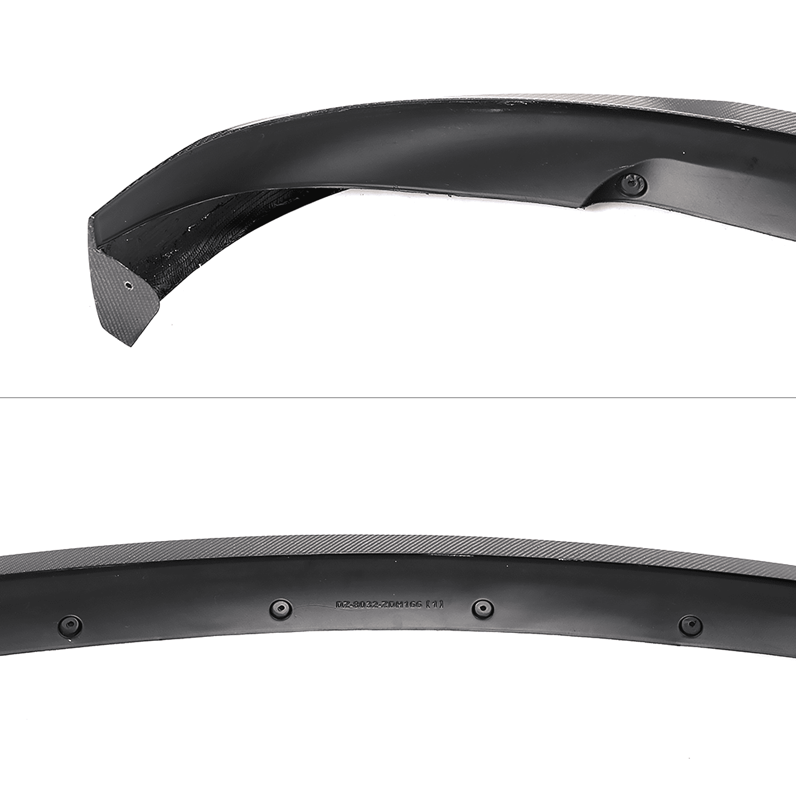 Ikon Motorsports Front Bumper Lip Spoiler for 2020-2025 Tesla Model Y IKON Style Carbon Fiber