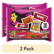 (2 pack) Hershey Assorted Flavored Snack Size Halloween Candy, Bag 12.48 oz, 30 Pieces