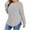 Gray, variant on XUNKUSGA Plus Size Sweaters For Women Crewneck Long Sleeve Hem Slit Sweatshirt For Women Trendy Loose Ribbed Knit Pullover Going Out Tops For Women L-5XL