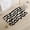 Black and White Pattern, variant on Mid-Century Plaid Microfiber Bath Mat, Quick Dry Super Absorbent Bathroom Door Mat, Non Slip Retro Checkered Floor Rug for Toilet Shower Entrance Home Decor