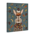 thumbnail image 3 of Stupell Industries Festive Autumnal Hare Animals Painting Wrapped Canvas Canvas Art Print Wall Art, 30 x 40, 3 of 7
