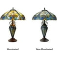 thumbnail image 4 of RADIANCE Goods Tiffany-Style 3 Light Victorian Double Lit Table Lamp 18" Shade, 4 of 6
