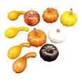 thumbnail image 4 of Artificial Harvest Pumpkins Halloween Vegetable Model Stackable Lifelike Durable Style D, 4 of 9