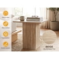 thumbnail image 6 of Guyou Small Square End Table Faux Marble Wood Bedside Table 20" Modern Side Table for Living Room, Reception Room, Home Office, 6 of 16