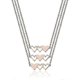 thumbnail image 2 of Necklace For 3 Matching Heart Pendant Best Friends Long Distance Friendship Jewelry, 2 of 4