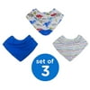 Neat Solutions 3 Pack Scarf Bib with Teether - Boy Dinos, Blue