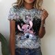 thumbnail image 3 of Nueva camiseta estampada de Disney Lilo & Stitch para mujer, camiseta de verano con cuello redondo, ropa de diseño informal de moda para mujer, 3 of 5