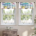 thumbnail image 2 of LALILO Kitchen Curtain Valance Sea And Fish Animal Animals Rod Pocket Window Curtain 52"x 18" Set of 2, 2 of 5