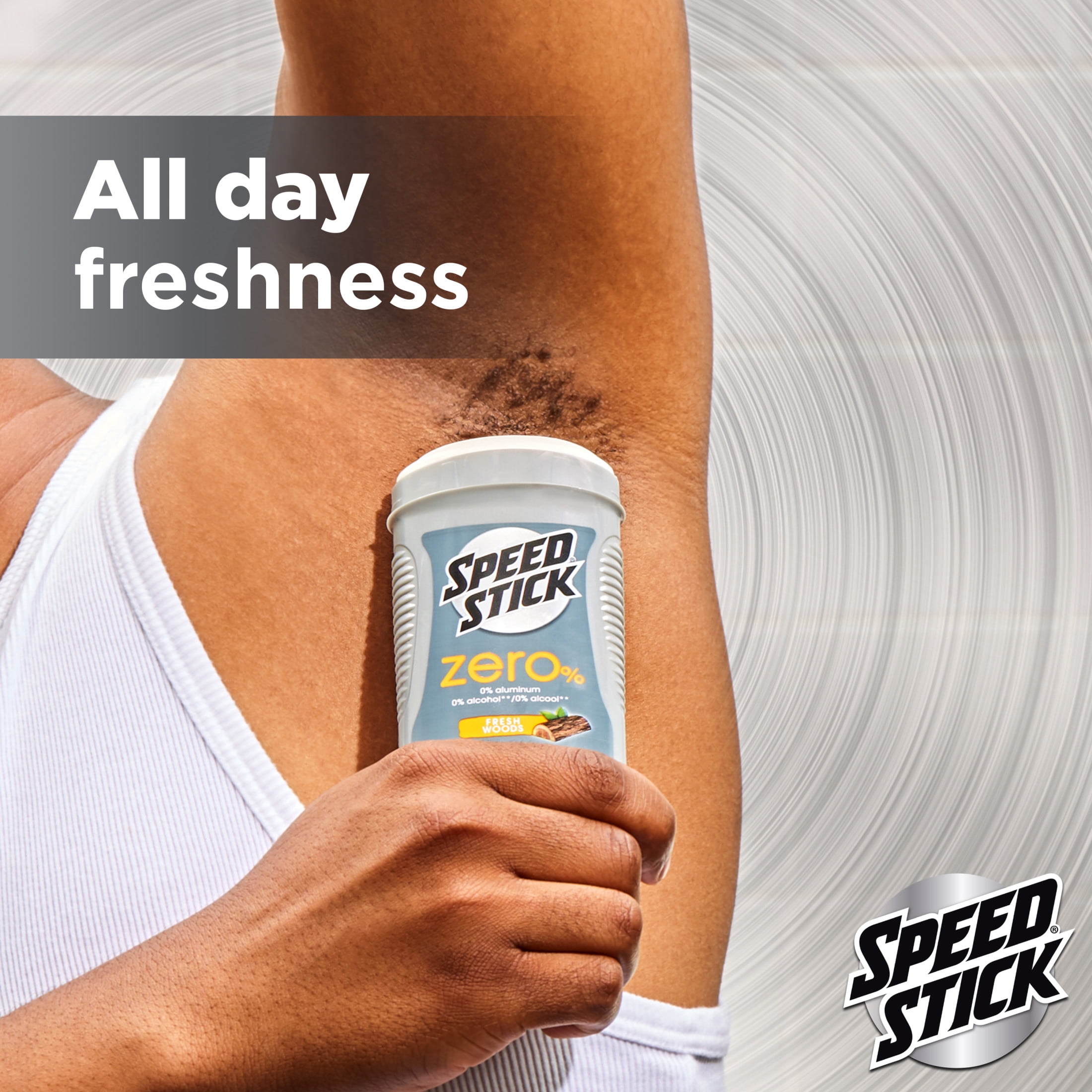 Speed Stick Zero Deodorant for Men, Fresh Woods, 2.7 Oz