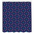 thumbnail image 3 of Ambesonne Peacock Shower Curtain, Oriental Animal Feathers, 69"Wx70"L, Indigo Sea Blue, 3 of 5