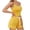 Yellow., variant on HBGVBA Women 2 Piece Summer Pajama Set Crew Neck Sleeveless Camisole Short Pant Set Casual Thin Loungewear Home Wear