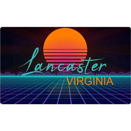 

Lancaster Virginia 4 X 2.25-Inch Fridge Magnet Retro Neon Design