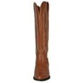 thumbnail image 3 of Soda Women Cowgirl Cowboy Western Stitched Boots Pointy Toe Knee High Light Brown Cognac 11, 3 of 3