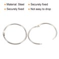 thumbnail image 4 of Uxcell 3" OD 2.6" ID Loose Leaf Rings Binder Ring Steel for Book DIY Scrapbook Notebook, Silver 24 Pack, 4 of 5