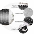thumbnail image 3 of Black Gray Ombre Bathroom Shower Curtains with 12 Hooks Polyester Waterproof Shower Curtain for Stalls and Bathtubs Modern Abstract Striped Polka Dots Decorative Bathroom Privacy Curtain 60x72 Inches, 3 of 9