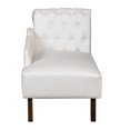 thumbnail image 1 of Chaise Longue Chesterfield Capitonnée en Crème Douce, 1 of 2