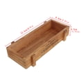 thumbnail image 3 of Acahhotxx Rectangle Vase, Wooden Planter Box Garden Plant Flower Decorative Landscape Flower Vintage Succulent Container Gardening Decor - White, 3 of 3