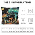 thumbnail image 5 of Orinice Mushrooms Stars Night Sky Graphic Decorative Throw Pillow Cover for Home Couch Living Room Bed Sofa 24x24in, 5 of 5