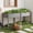 Gray, variant on Nextay Elevated Raised Garden Bed, 72'' Wooden Planter Box for Backyard Patio Balcony, Brown