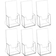 thumbnail image 1 of MaxGear Premium Acrylic Brochure Holder 4 Inch - Clear Counter Display Stand, 1 of 6