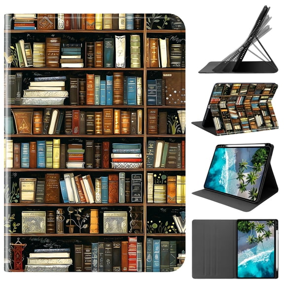 Case with Pencil Holder & Stand for iPad 11th Gen 2025 iPad Air 11"/13"/10.9" 2025, Shockproof Slim Protective Cover for Apple Tablets