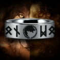 thumbnail image 2 of Silver Tungsten Lion and Wolf Ring, 2 of 4