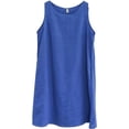 thumbnail image 5 of Amazhiyu Women's Linen Sleeveless Shift Dress with Pockets Crew Neck Casual Tank Dress, 5 of 7