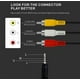 thumbnail image 4 of Toma de audio / video auxiliares satelites auxiliares a 3-RCA Cable de PVC de PVC del cable AUX (6 pies), 4 of 6